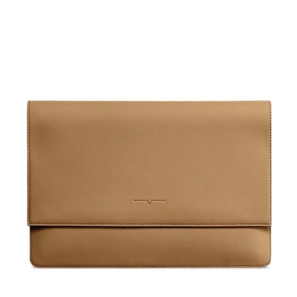 New Von Holzhausen MacBook Portfolio 16" vegan Leather Cover Caramel Brown Apple